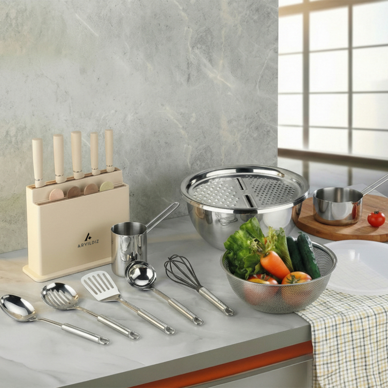 Aryıldız Kitchen Master 21 Parça Hazırlık Seti - 1