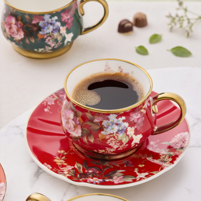 Aryıldız Lady 6 Kişilik 12 Parça Kahve Fincan Takımı - 3