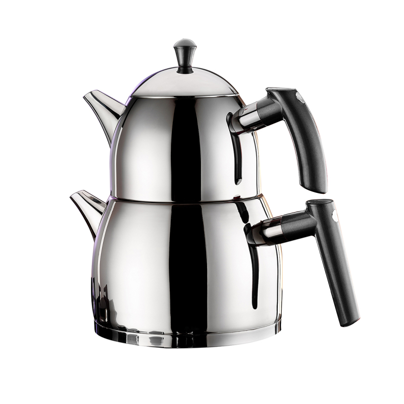 Aryıldız Large Dark Siyah Çaydanlık Takım - 1