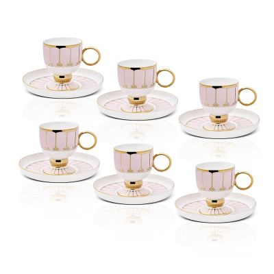 Aryıldız Livia 6 Kişilik 12 Parça Kahve Fincan Takımı 90 ml - 4