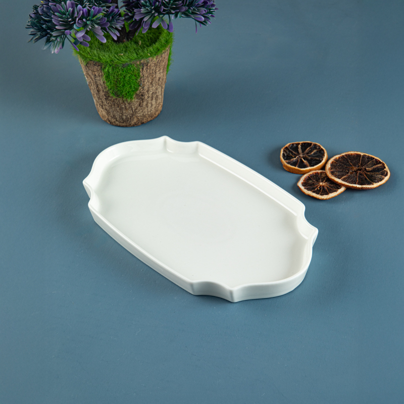 Aryıldız Lunar Kare Oval Servis Tabağı 25 cm - 1