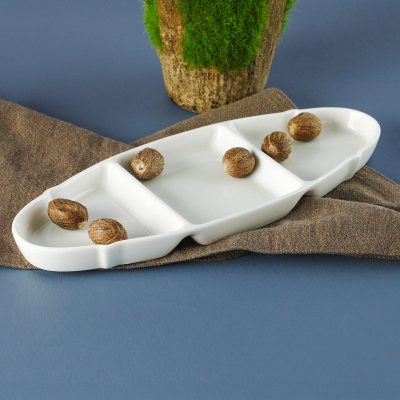 Aryıldız Lunar Yuvarlak 3 Bölmeli Tabak - ARYILDIZ