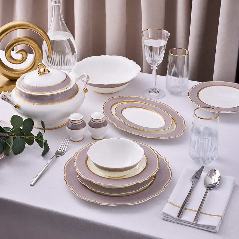 Aryıldız Majestic 60 Parça 12 Kişilik Yemek Takımı - 1