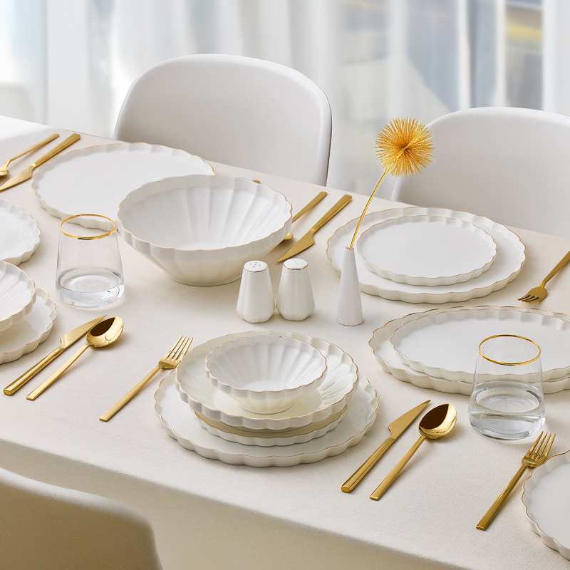 Aryıldız Margaret Gold 54 Parça 12 Kişilik Yemek Takımı - 1