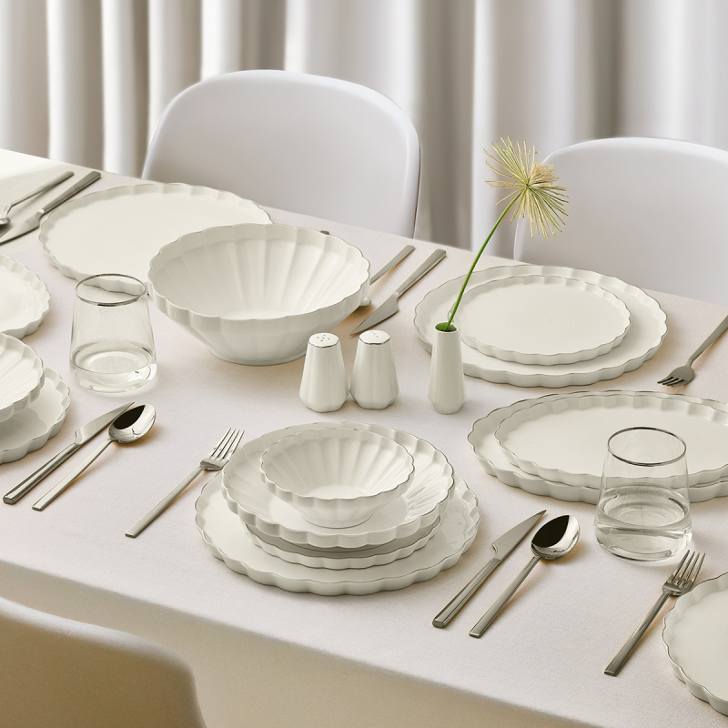 Aryıldız Margaret Platin 54 Parça 12 Kişilik Yemek Takımı - 1