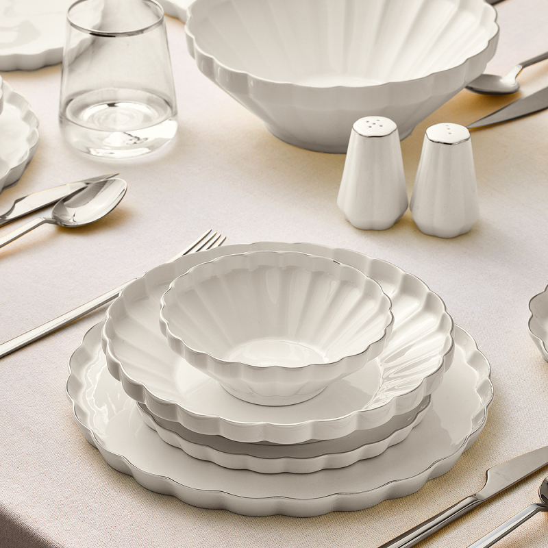 Aryıldız Margaret Platin 54 Parça 12 Kişilik Yemek Takımı - 2