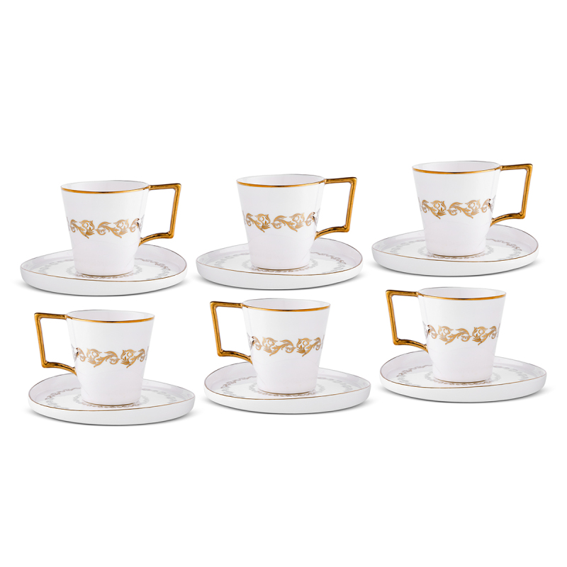 Aryıldız Marilla 12 Parça 6 Kişilik Kahve Fincan Takımı 90 ml - 3