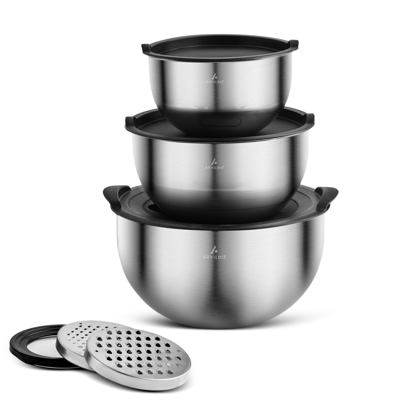 Aryıldız Master Rendeli 9 Parça Karıştırma Kabı - 2