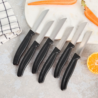 Aryıldız Mira 6 Parça Dişli Meyve Bıçak Seti Siyah - ARYILDIZ