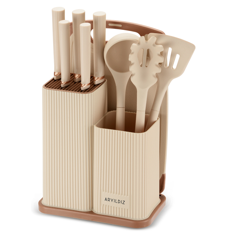 Aryıldız Miyabi 10 Parça Blok Bıçak ve Pano Seti - 3