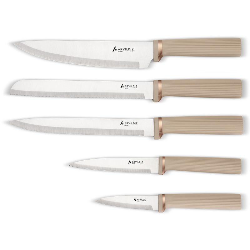Aryıldız Miyabi 10 Parça Blok Bıçak ve Pano Seti - 4