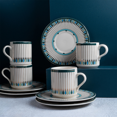 Aryıldız Mr Chance 12 Parça 6 Kişilik Türk Kahve Fincan Takımı 90 ml - 3