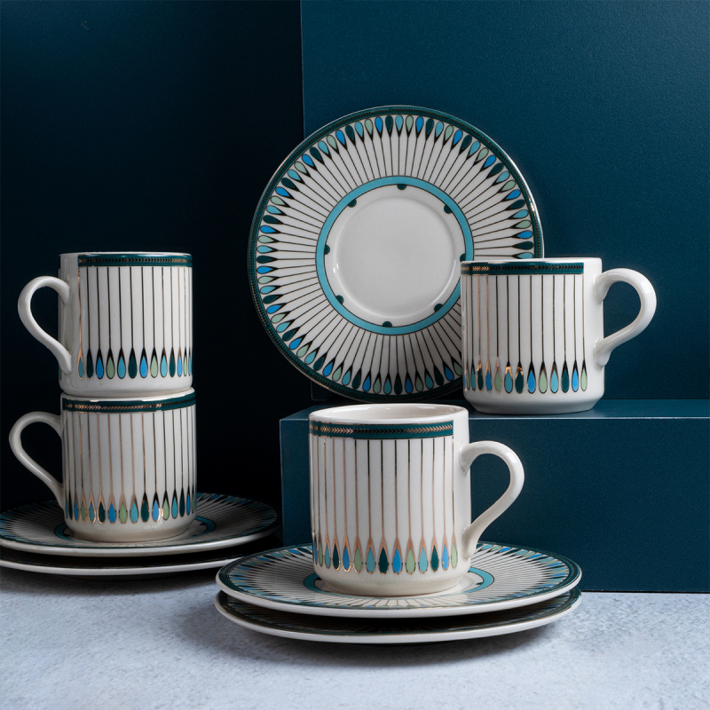 Aryıldız Mr Chance 12 Parça 6 Kişilik Türk Kahve Fincan Takımı 90 ml - 3