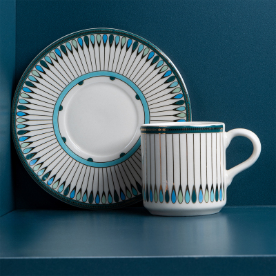 Aryıldız Mr Chance 12 Parça 6 Kişilik Türk Kahve Fincan Takımı 90 ml - 4