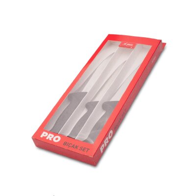 Aryıldız Multipin 3'lü Bıçak Seti Siyah - 2