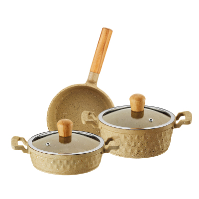 Aryıldız Nevada Midi 5 Parça Krem Tencere Seti - 2