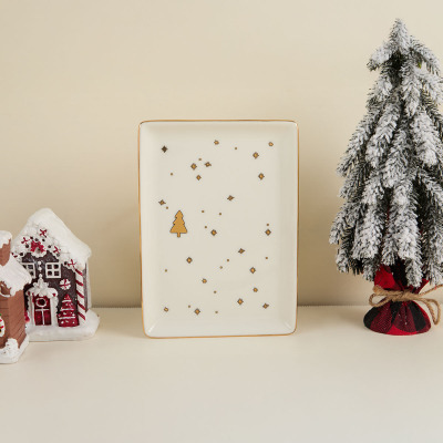Aryıldız New Year Tree Dikdörtgen Sunum Tabak 18 cm - 3