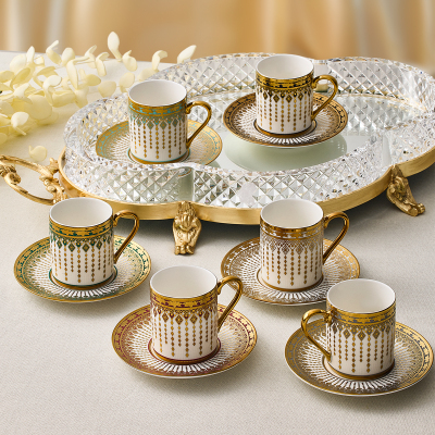 Aryıldız Parisa 12 Parça 6 Kişilik Türk Kahve Fincanı - ARYILDIZ