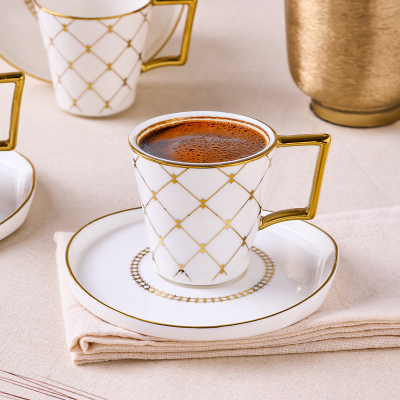 Aryıldız Perla 12 Parça 6 Kişilik Kahve Fincan Takımı 90 ml - 2