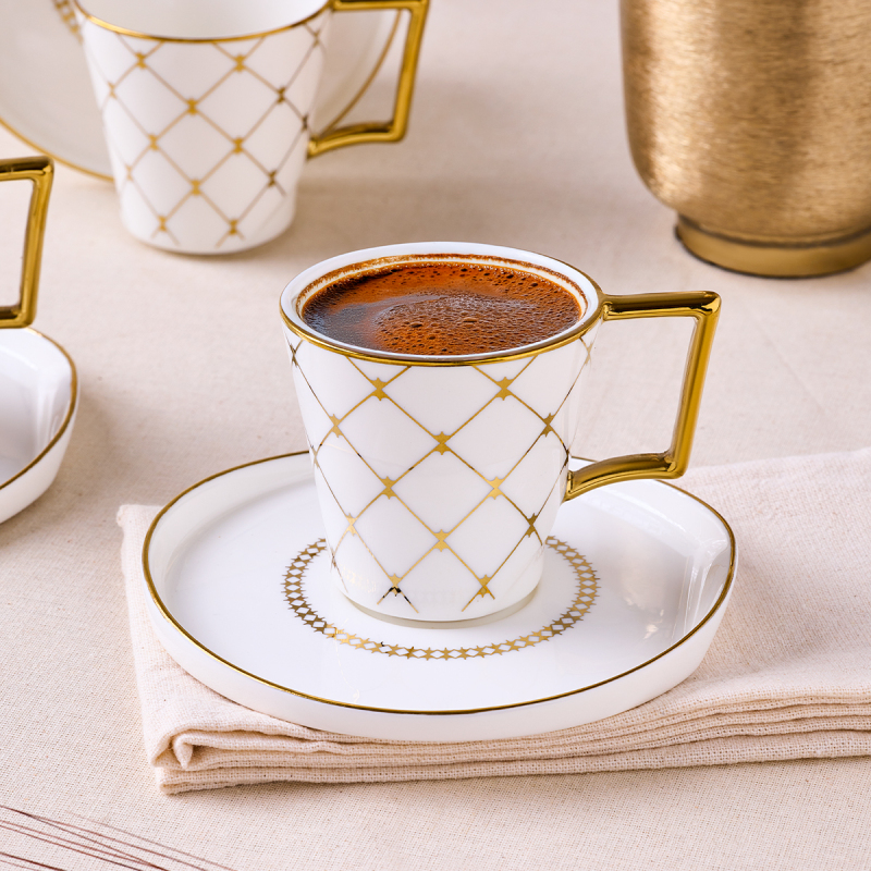 Aryıldız Perla 12 Parça 6 Kişilik Kahve Fincan Takımı 90 ml - 2