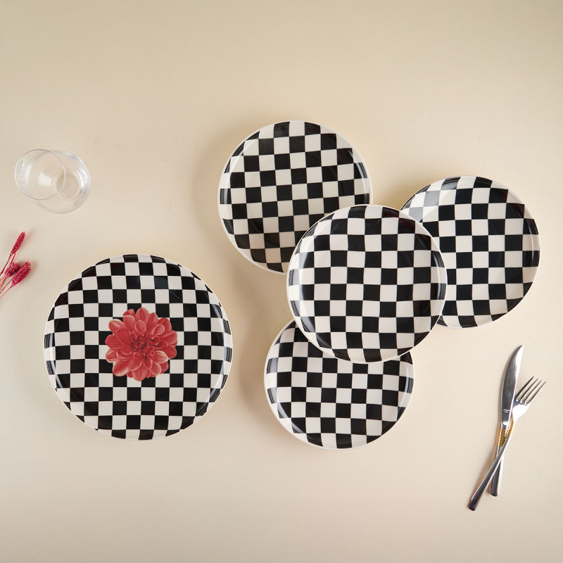 Aryıldız Plaid Rose 7 Parça Pasta Seti - 2