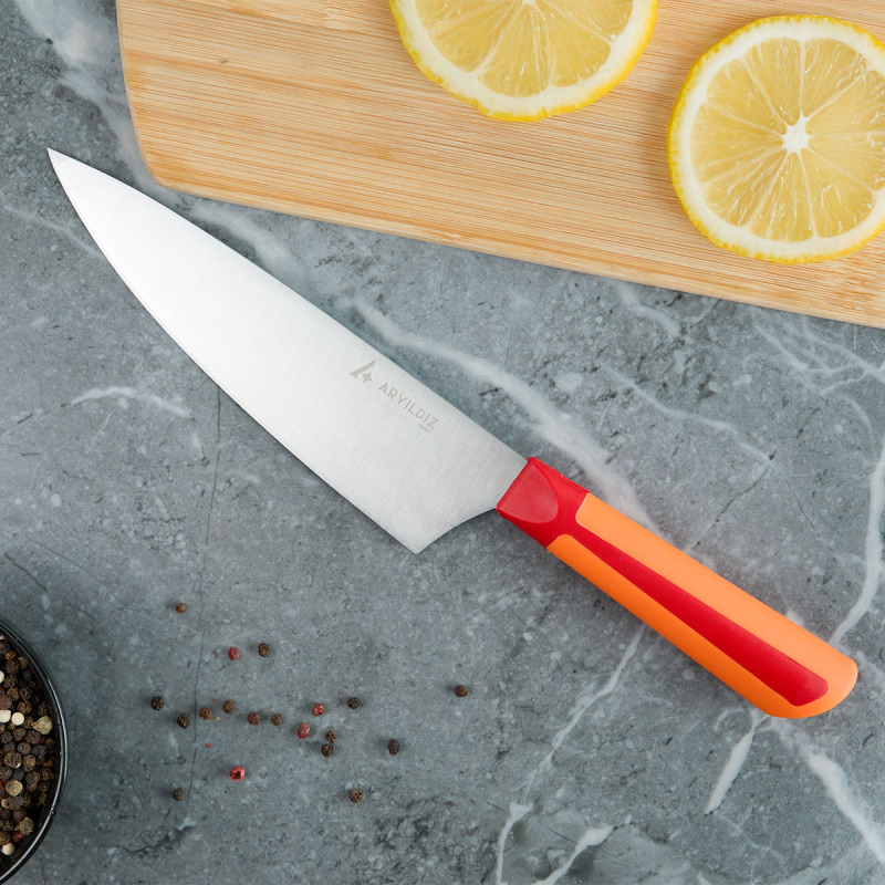 Aryıldız Plurex Big Şef Bıçağı 19 cm Kırmızı - 1