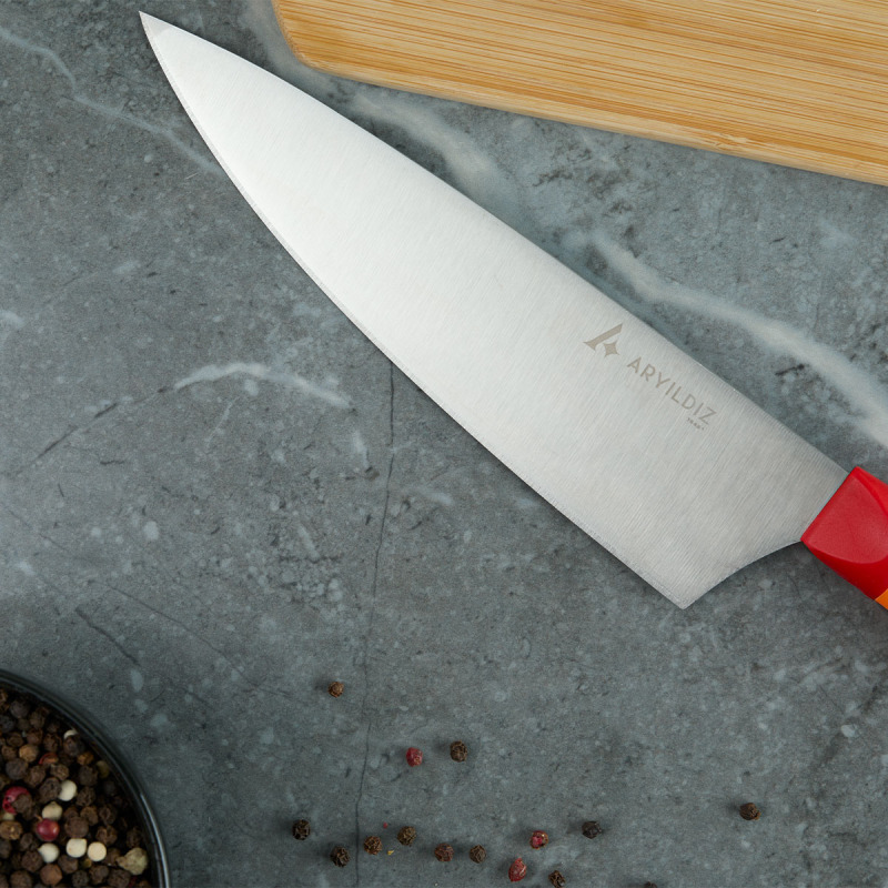 Aryıldız Plurex Big Şef Bıçağı 19 cm Kırmızı - 3