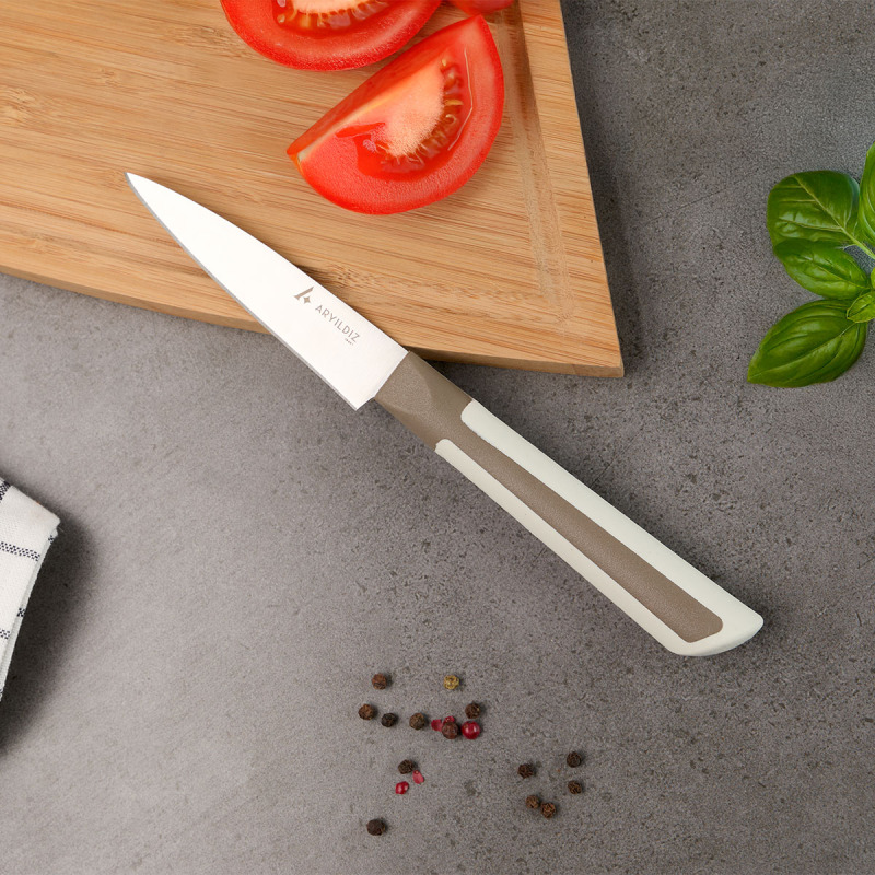 Aryıldız Plurex Çok Amaçlı Bıçak 8 cm Koyu Bej - 1