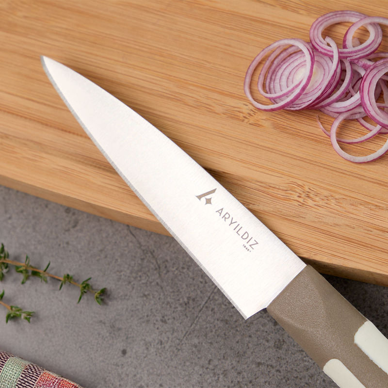 Aryıldız Plurex Çok Amaçlı Bıçak 8 cm Koyu Bej - 2