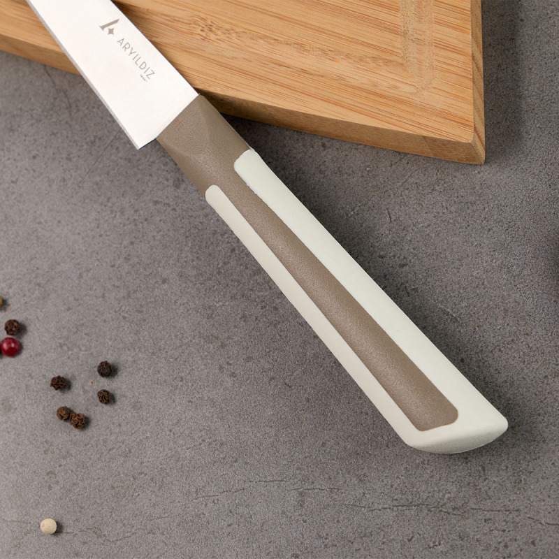 Aryıldız Plurex Çok Amaçlı Bıçak 8 cm Koyu Bej - 3