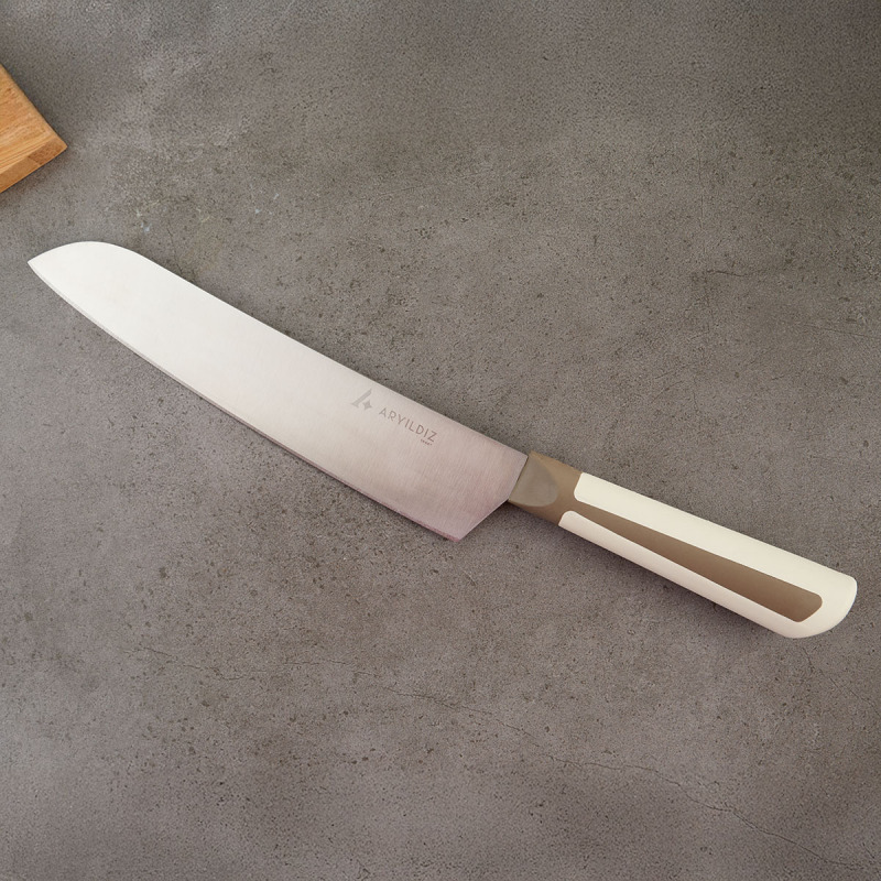 Aryıldız Plurex Santoku Bıçağı 21 cm Koyu Bej - 1