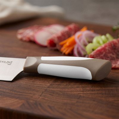 Aryıldız Plurex Santoku Bıçağı 21 cm Koyu Bej - 3