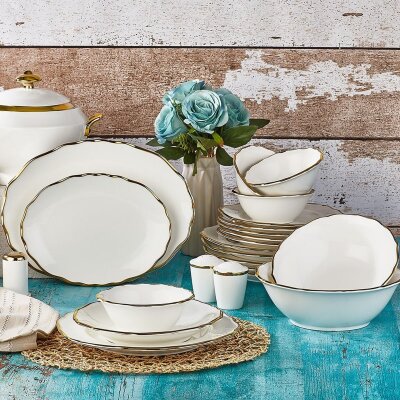 Aryıldız Porselen 60 Parça Yemek Takımı 40011 - ARYILDIZ