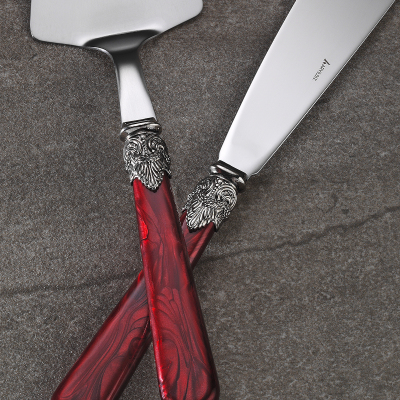 Aryıldız Positano 2 Parça Kek Servis Seti Bordo - 2