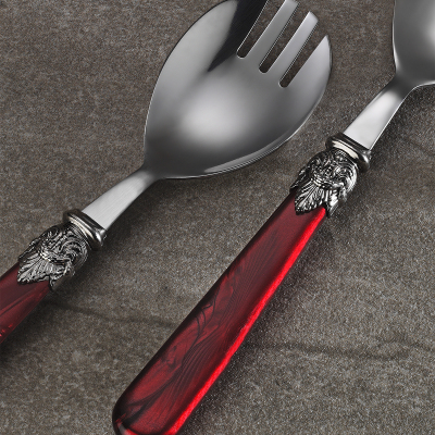 Aryıldız Positano 2 Parça Salata Servis Seti Bordo - 2