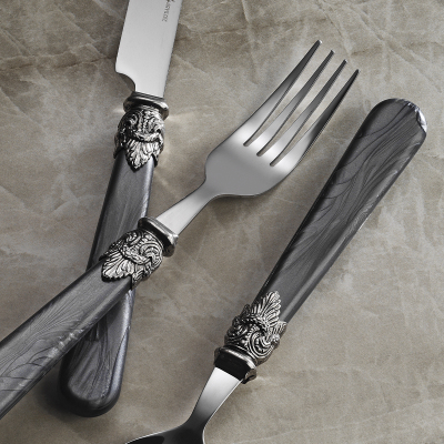 Aryıldız Positano 6 Kişilik 30 Parça Çatal Kaşık Bıçak Takımı Gri - 2