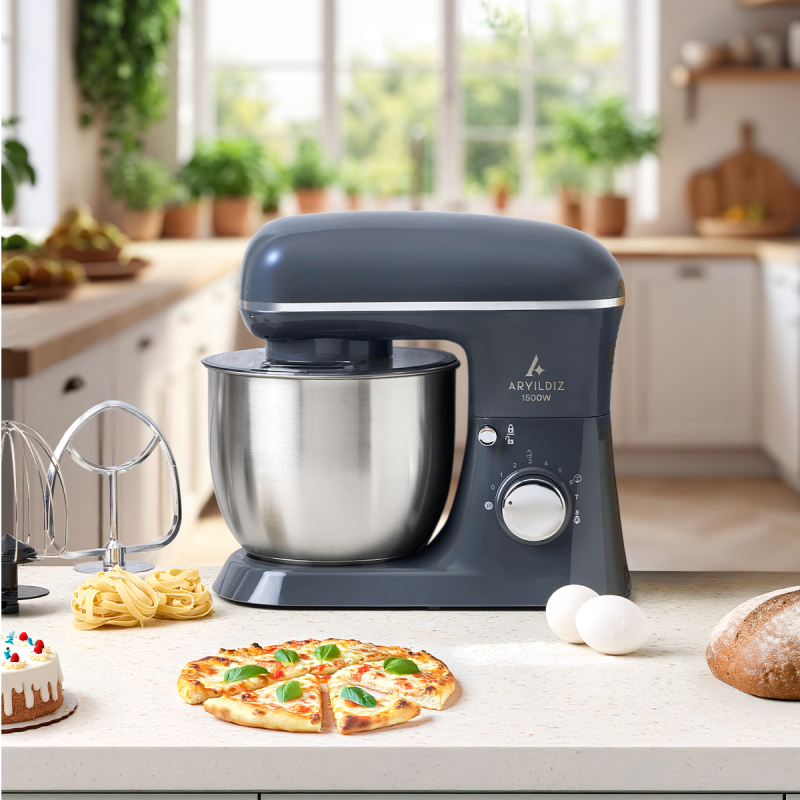 Aryıldız Power Chef Stand Mikser Antrasit - 1