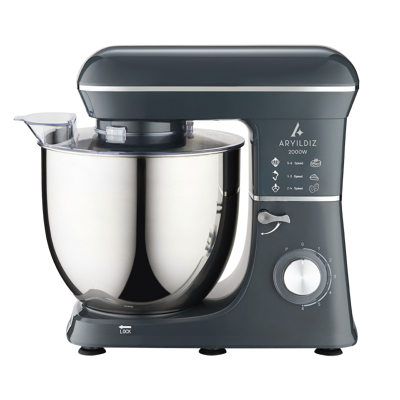 Aryıldız Power Chef XXL Stand Mikser Antrasit | Gallery Crystal