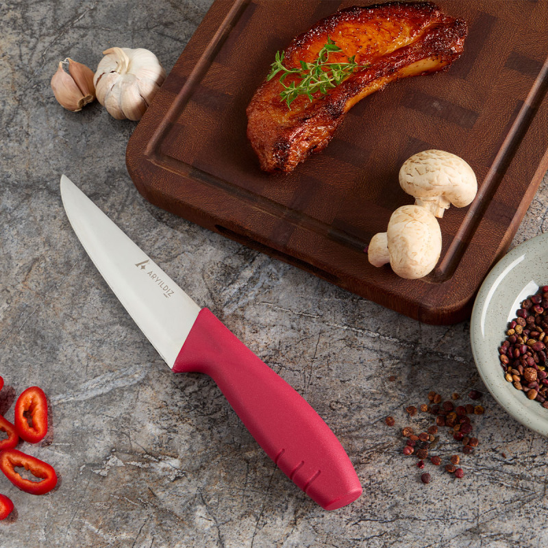 Aryıldız Primo Et Bıçağı Bordo 14,5 cm - 1