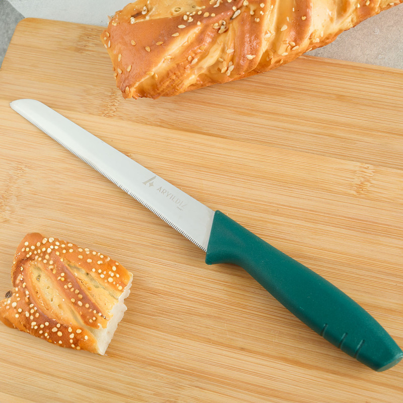 Aryıldız Primo Lazer Ekmek Bıçağı Yeşil 17 cm - 1