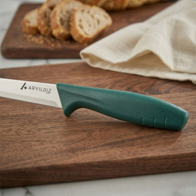 Aryıldız Primo Lazer Ekmek Bıçağı Yeşil 17 cm - 3