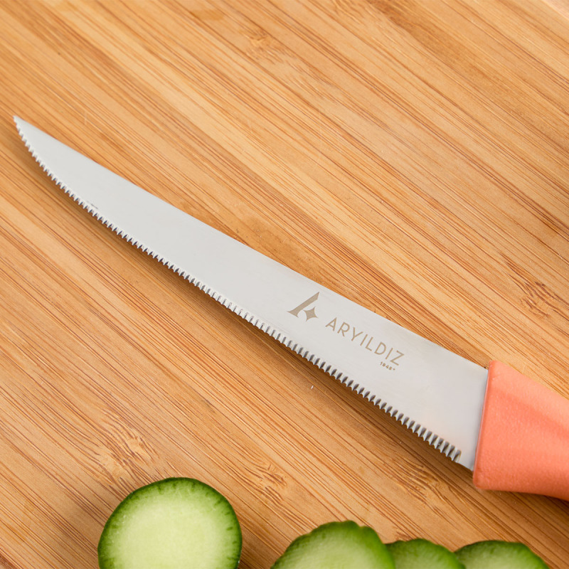 Aryıldız Primo Lazer Sebze Bıçağı Somon 11 cm - 2