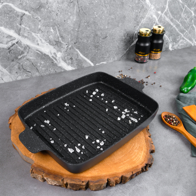 Aryıldız Pro Grade Grill Tava Gri 30x25 Cm - 1