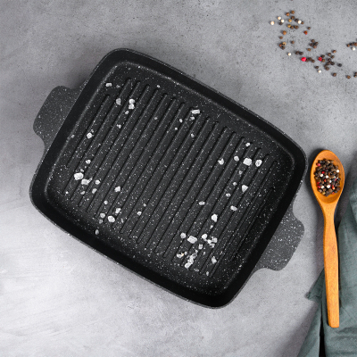 Aryıldız Pro Grade Grill Tava Gri 30x25 Cm - 5