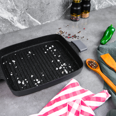 Aryıldız Pro Grade Grill Tava Gri 30x25 Cm - 2