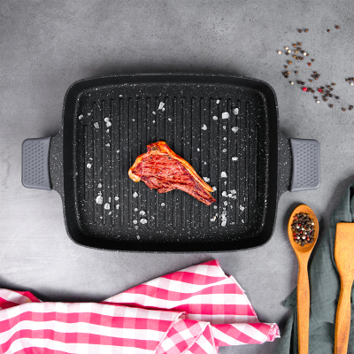 Aryıldız Pro Grade Grill Tava Gri 30x25 Cm - 3