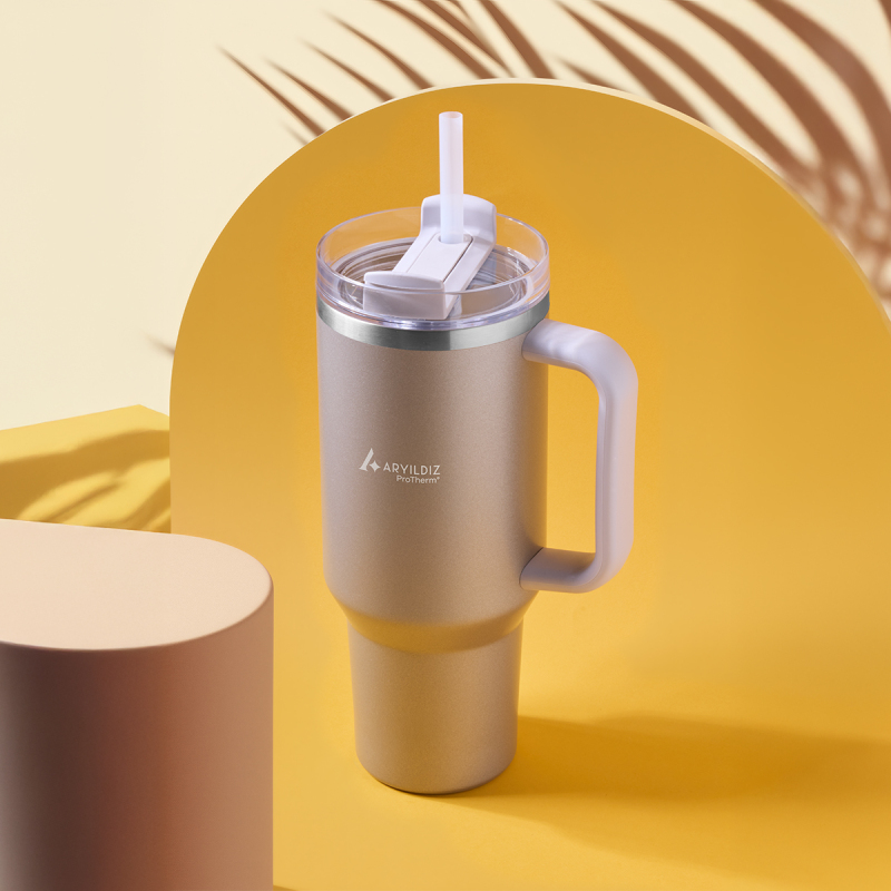 Aryıldız Protherm Flow Up Termos Gold 900 ml - 1