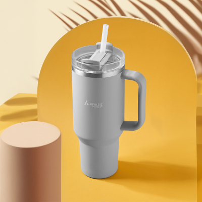 Aryıldız Protherm Flow Up Termos Gri 900 ml - ARYILDIZ