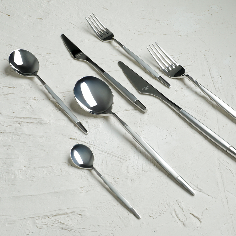 Aryıldız Qubra Prestige Mat 84 Parça 12 Kişilik Çatal Kaşık Bıçak Takımı - 2