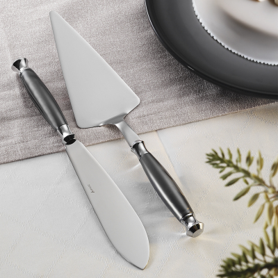 Aryıldız Ravello 2 Parça Kek Servis Seti Gri - 1